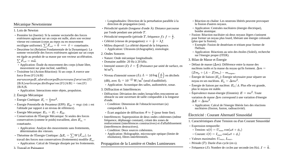 Physique-Chimie 2nde Bac Maroc
