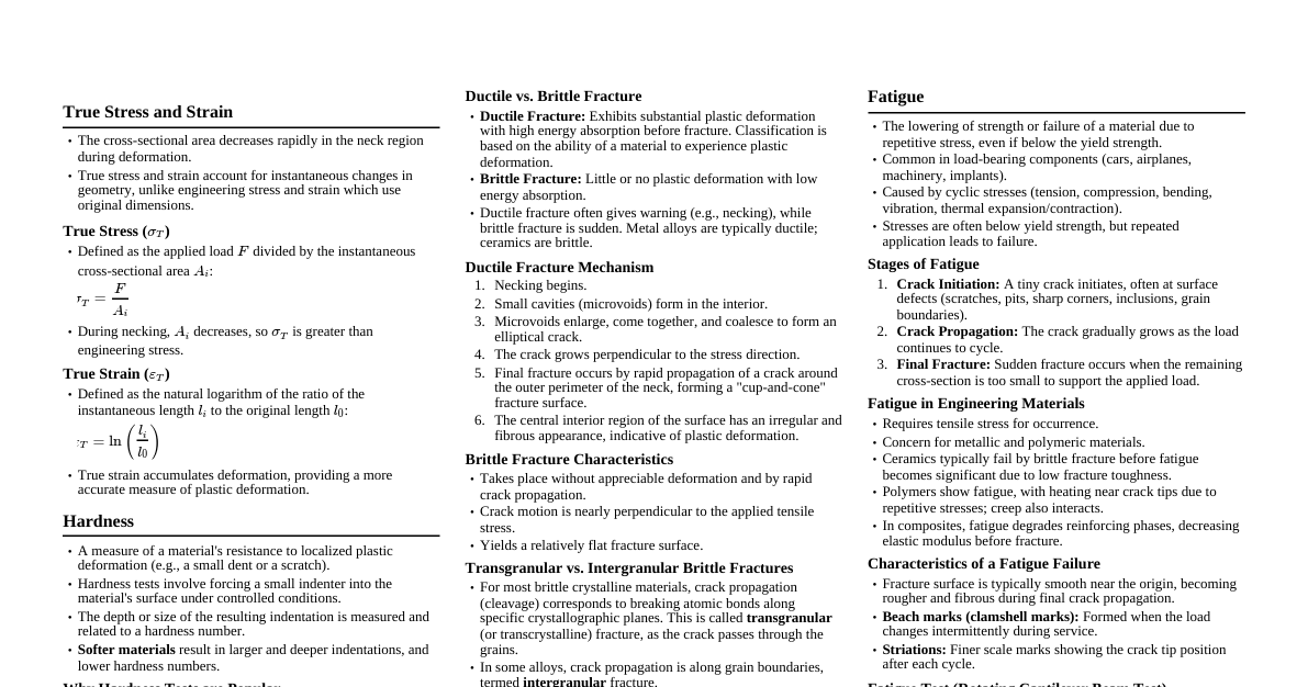 Engineering Materials I - Essentials
