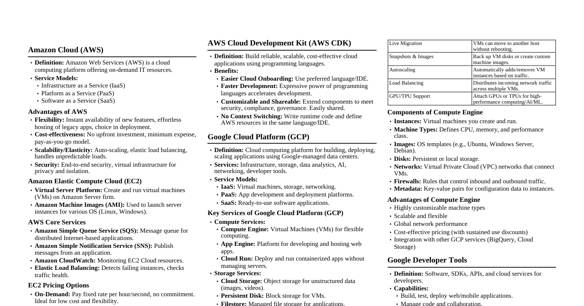 Cloud Computing & Big Data Essentials