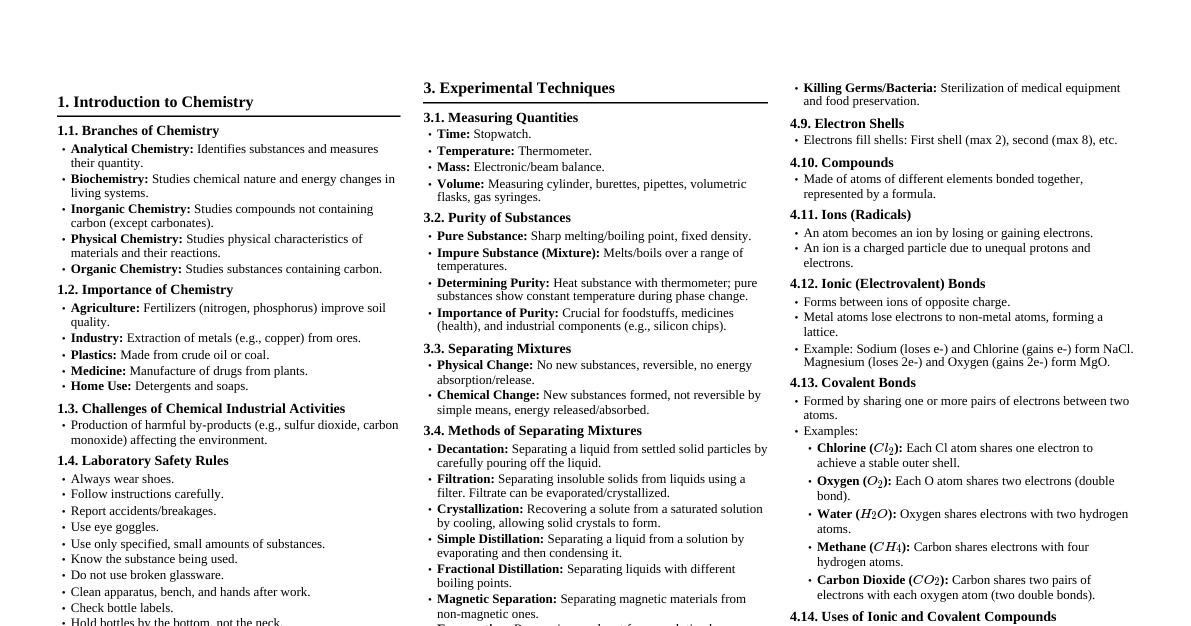 Chemistry Essentials