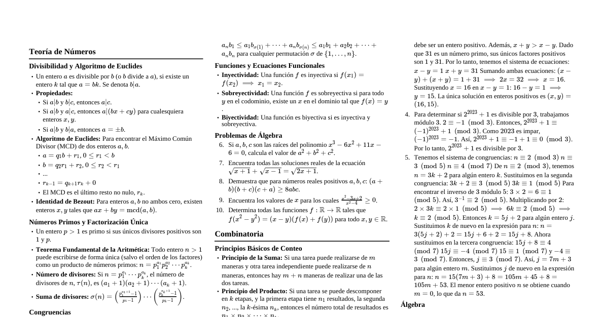 Olimpiadas de Matemáticas Chile