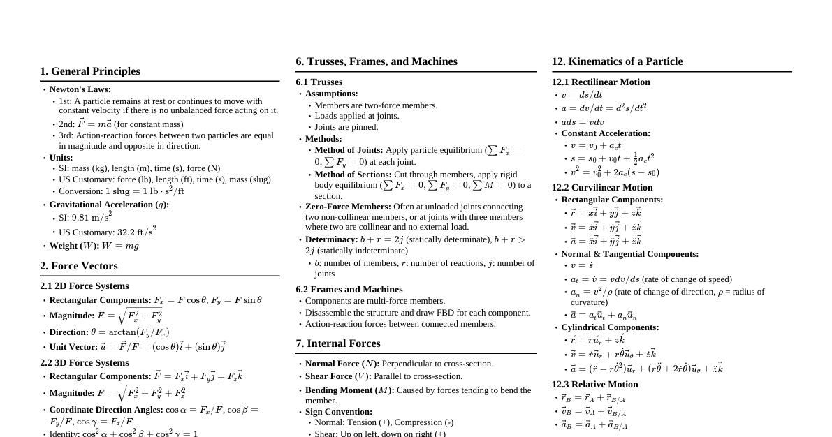 Hibbeler Engineering Mechanics