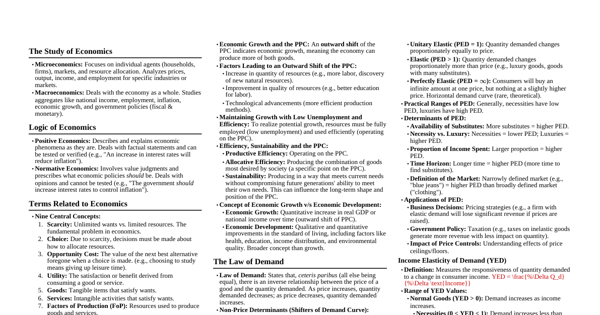 Economics for UPSC Prelims