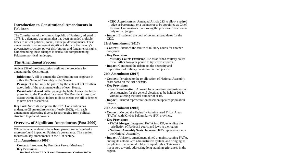 Pakistan Constitutional Amend.