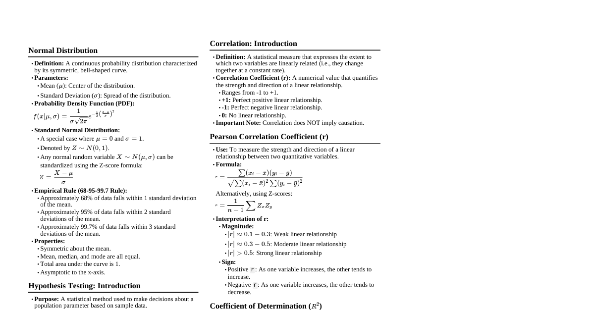 Stats & Probability Basics