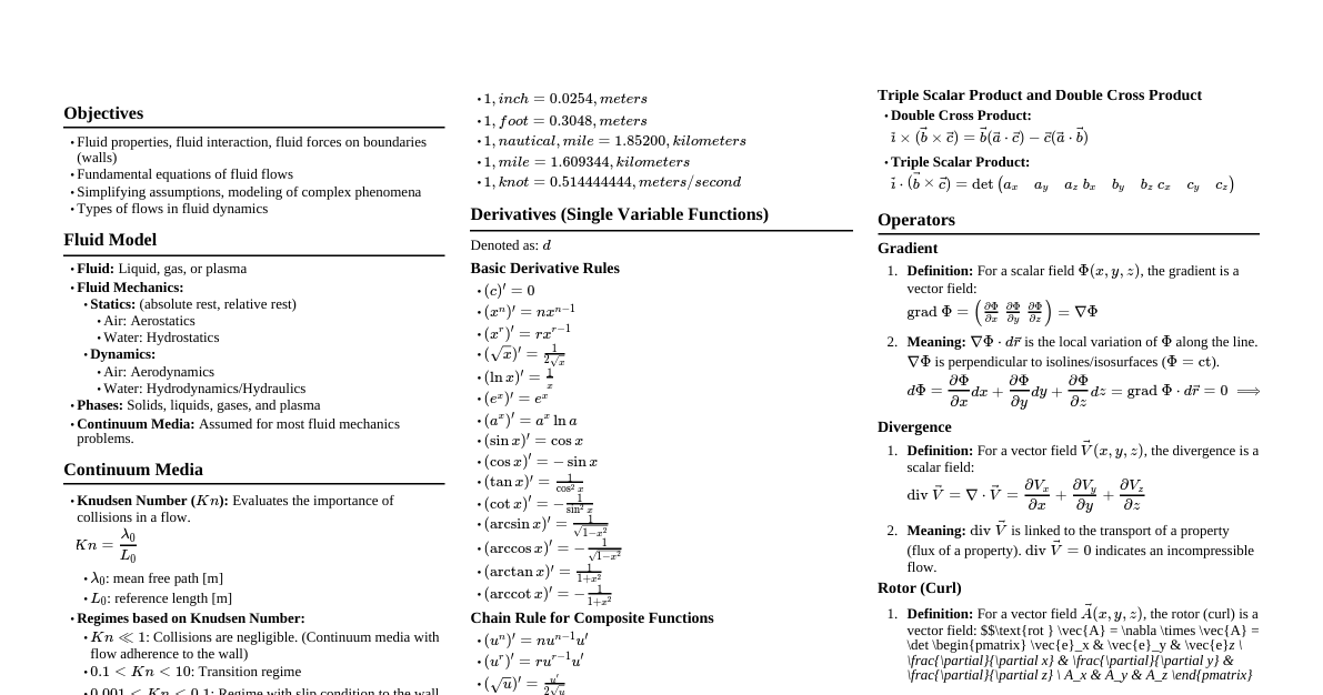 Fluid Mechanics Fundamentals