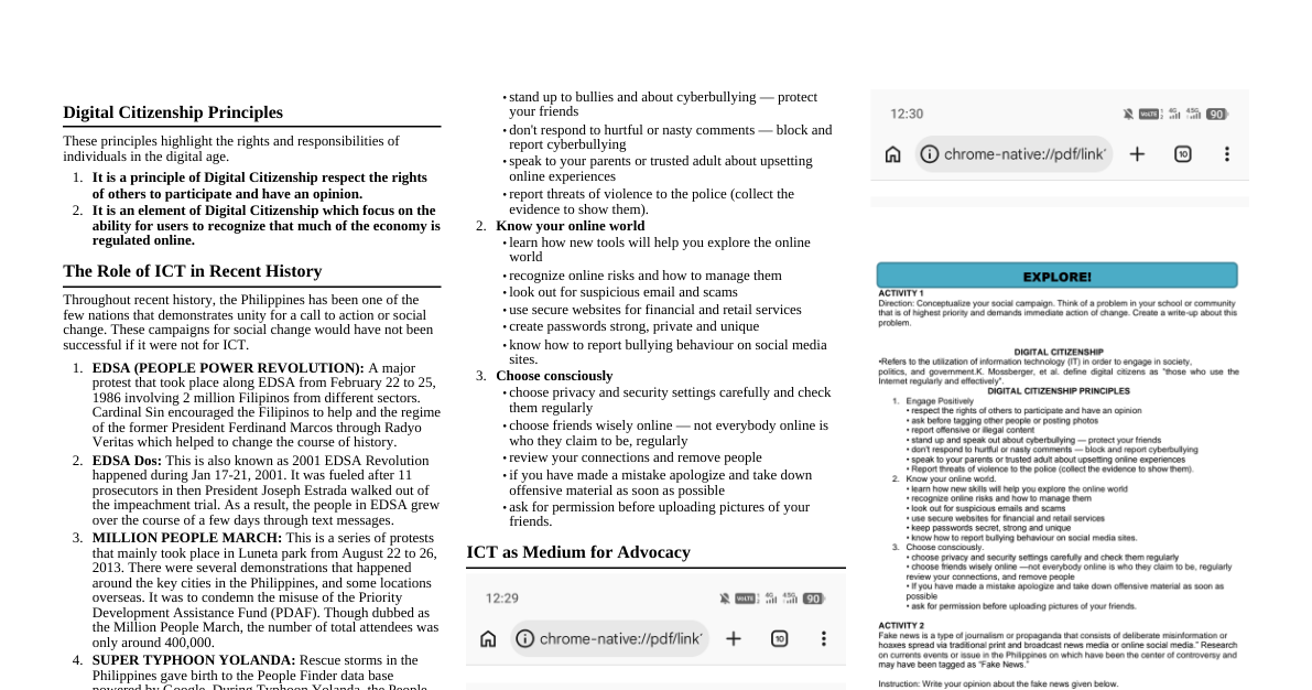 Digital Citizenship Reviewer