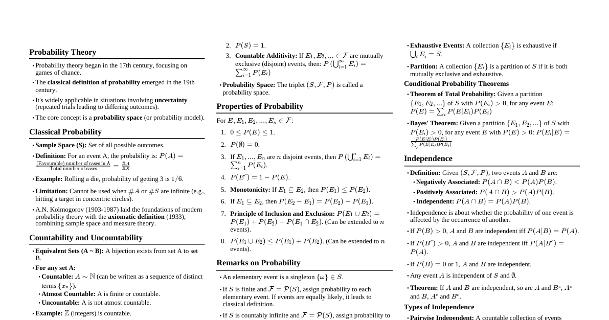 Probability & Random Processes
