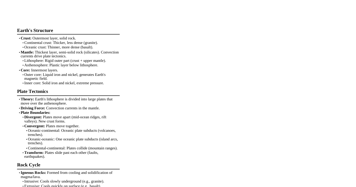 Earth Science Fundamentals