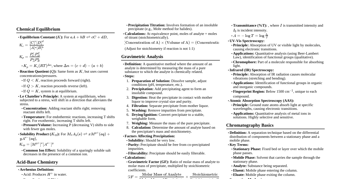 Analytical Chemistry