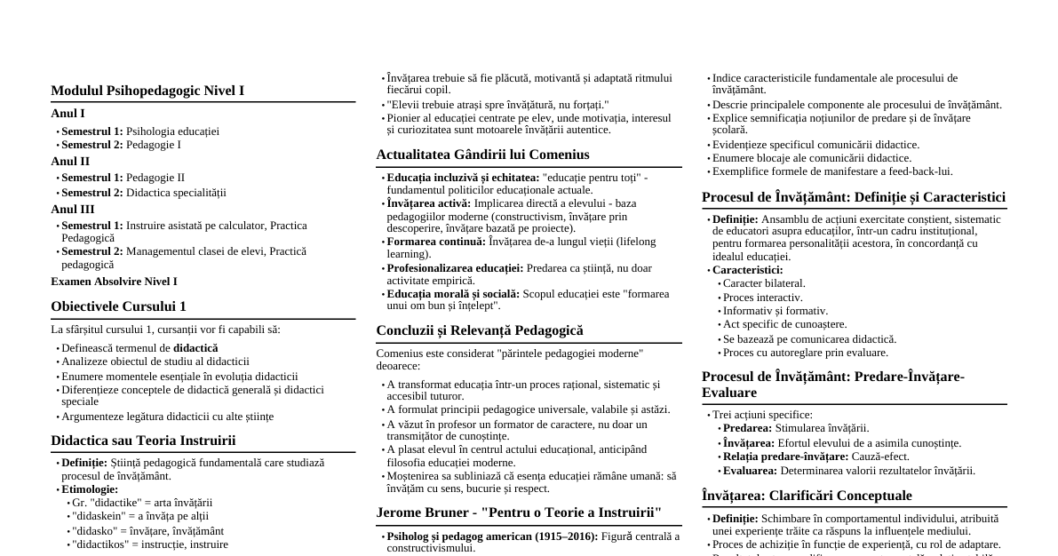 Pedagogie Modernă & Creativita