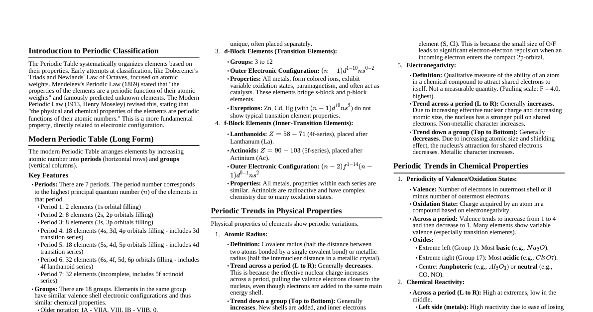 Hydrocarbons Cheatsheet