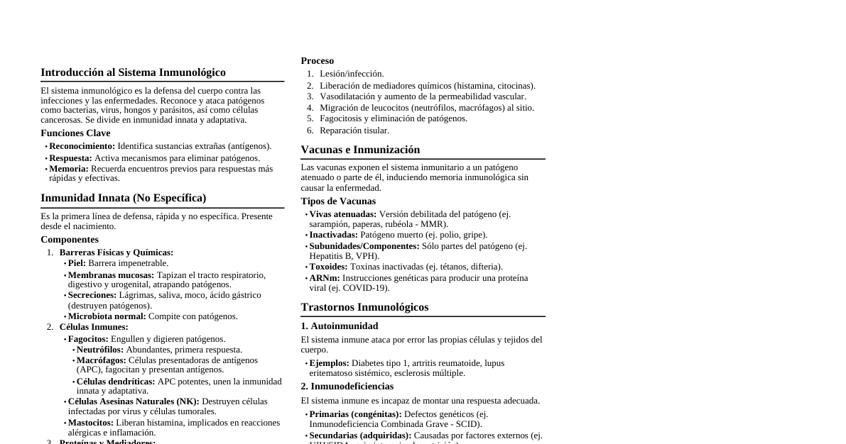 Sistema Inmunológico