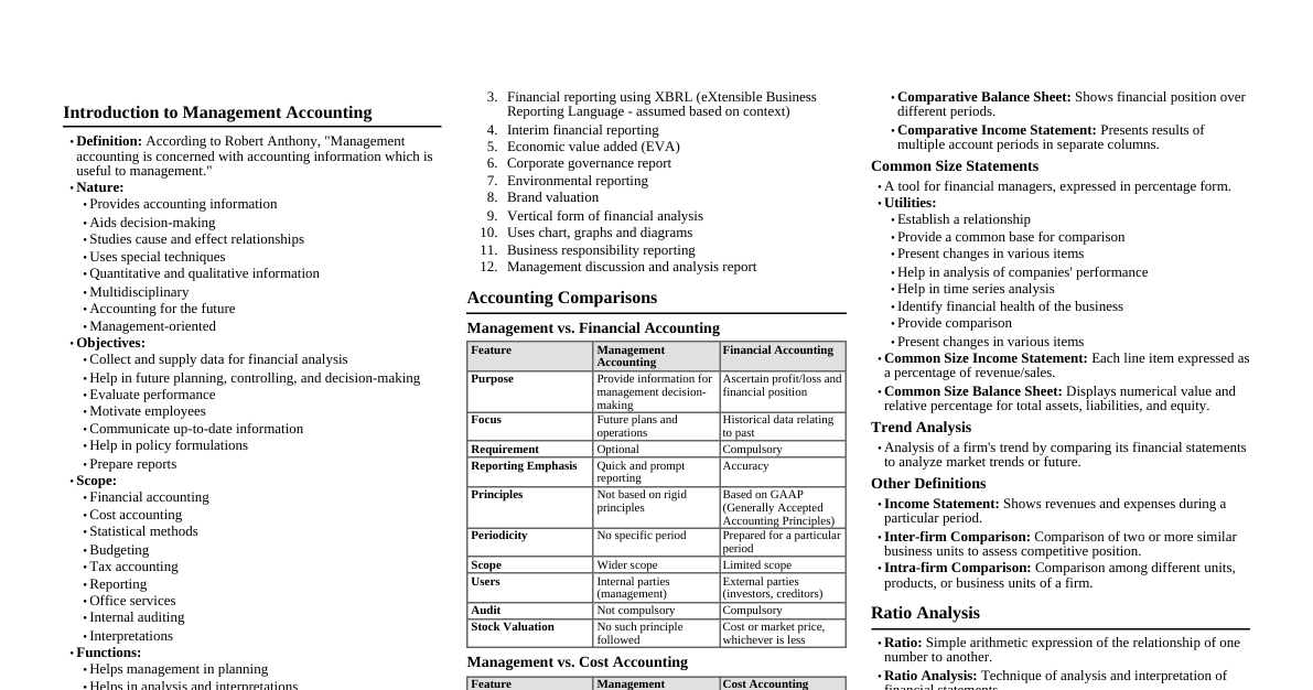 Management Accounting