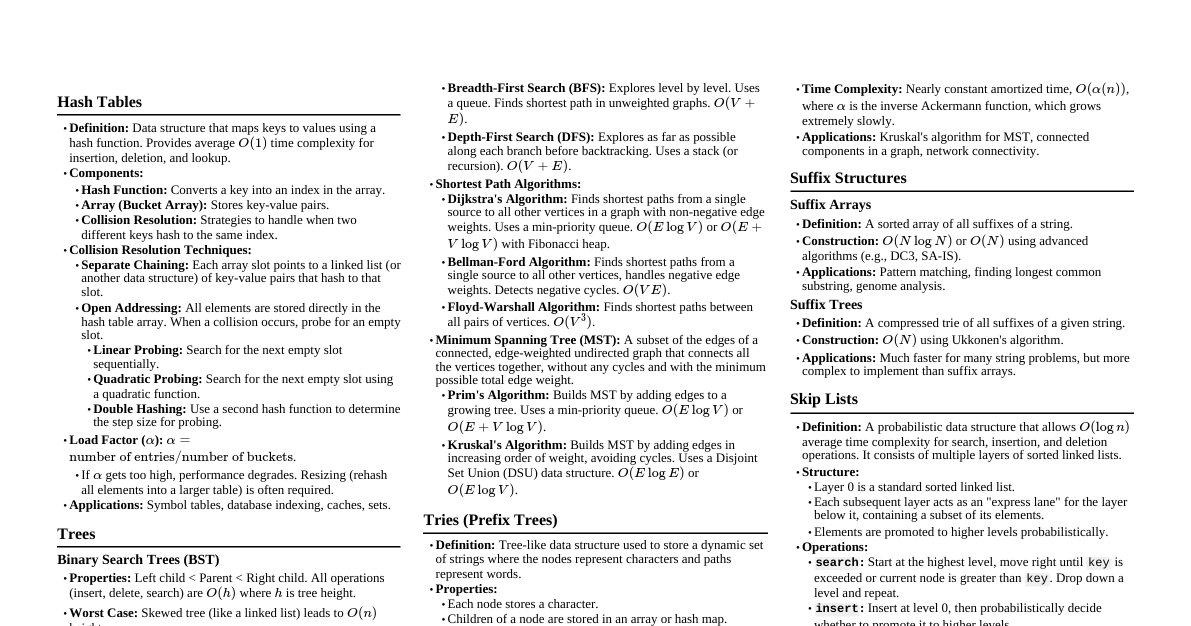 Advanced Data Structures