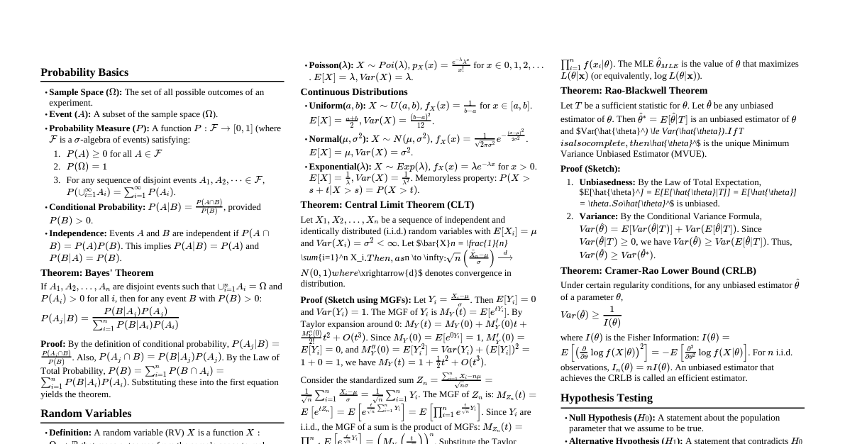 Probability & Statistics