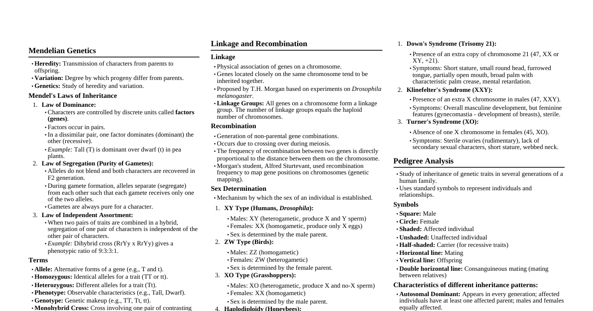 Inheritance & Variation