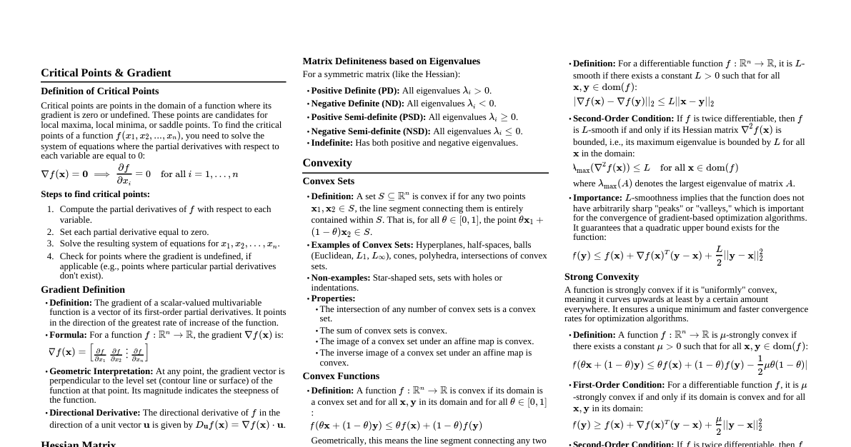 Optimization Fundamentals