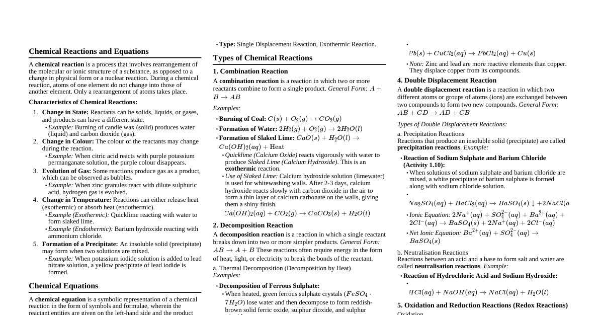 Class 10 Chemistry Ch 1