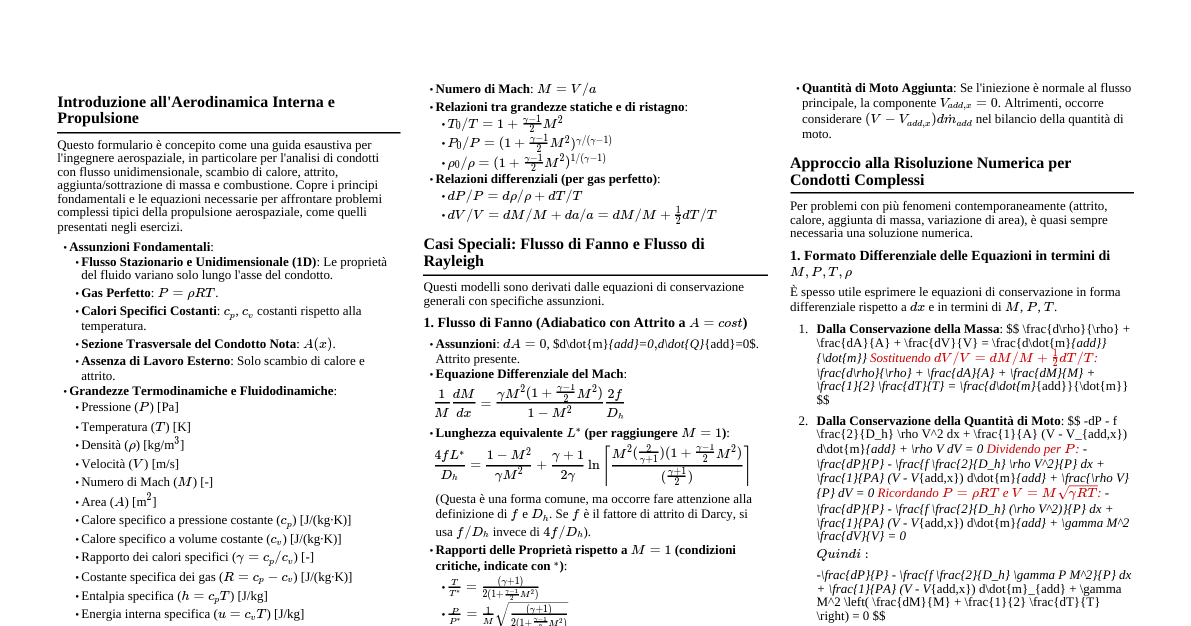 Aerodinamica Interna & Propuls