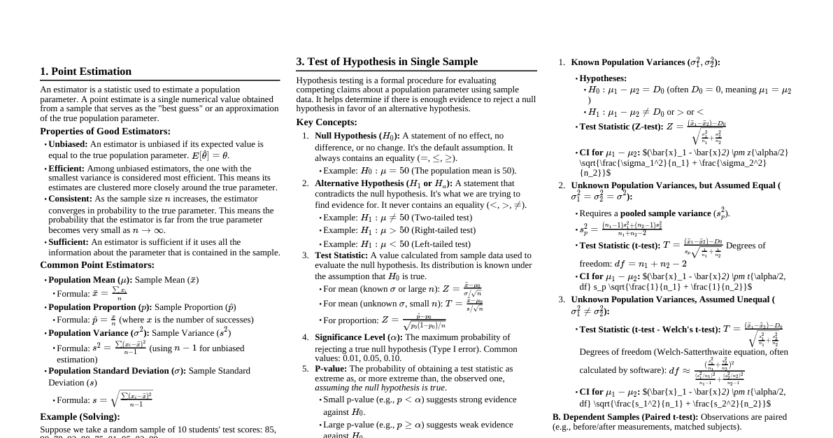 Statistics Final Reviewer