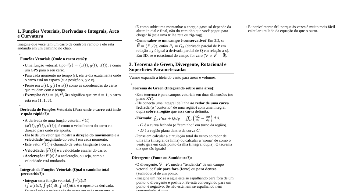 Cálculo Vetorial Simplificado