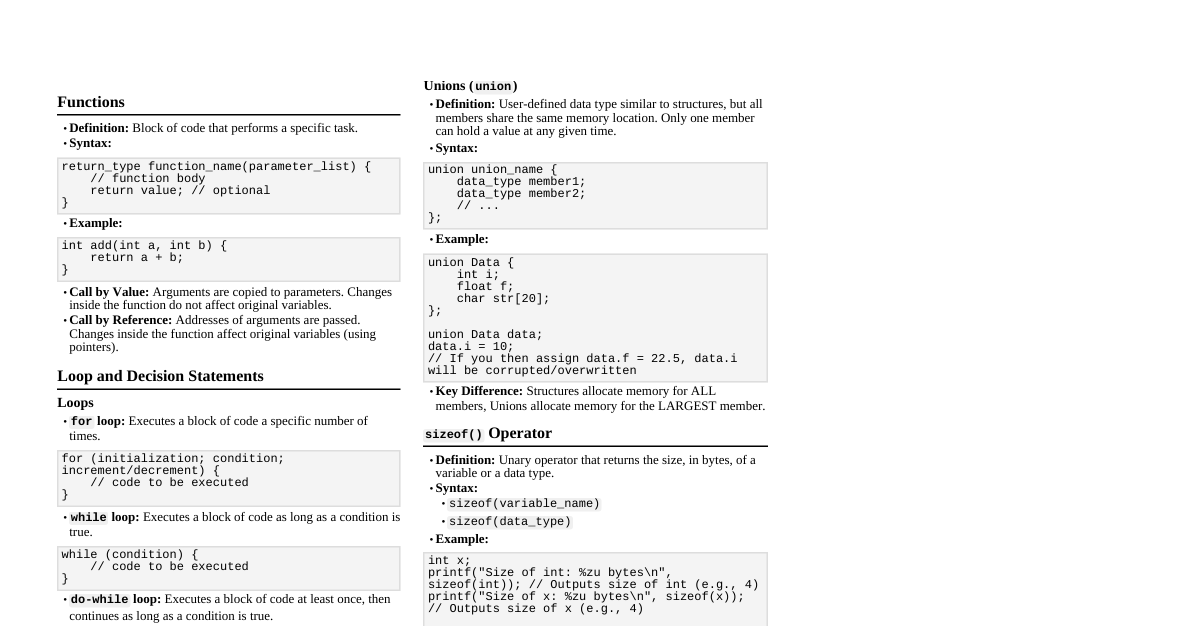 C Programming Fundamentals