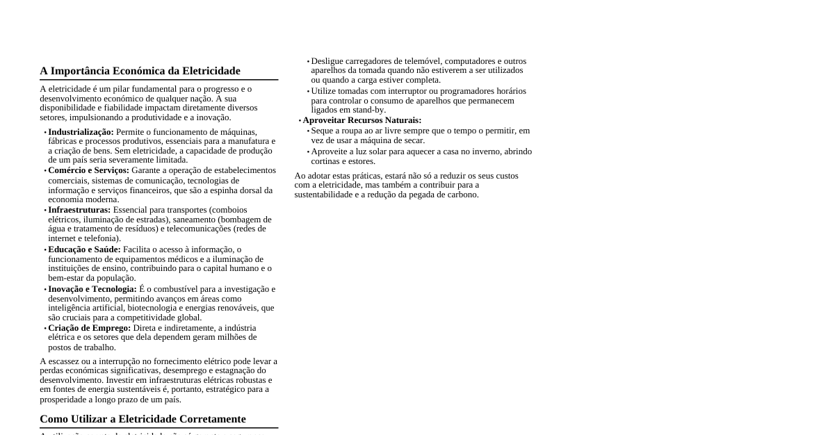 Eletricidade e Desenvolvimento