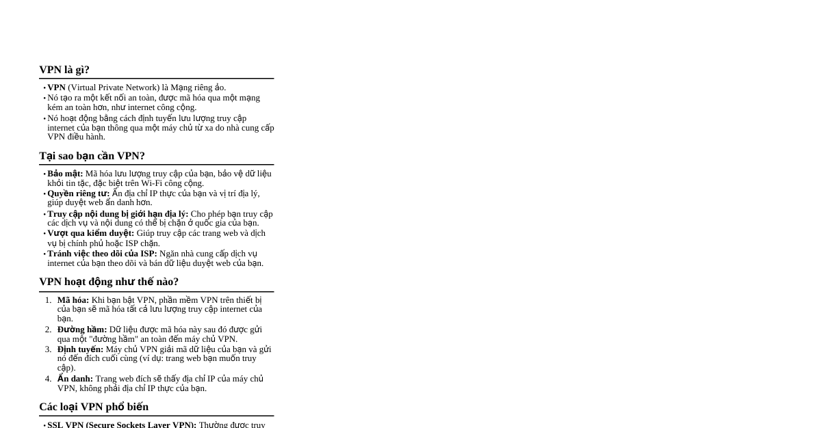 VPNs: Hiểu biết cơ bản