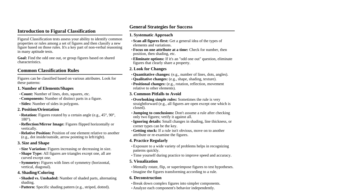 Figural Classification Aptitud | GPAI