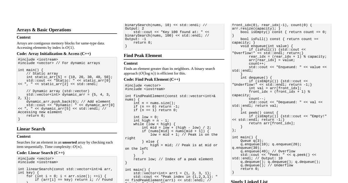Data Structures & Algorithms
