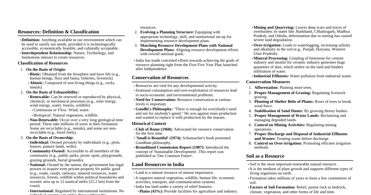 Geography Chapter 1 - Resource