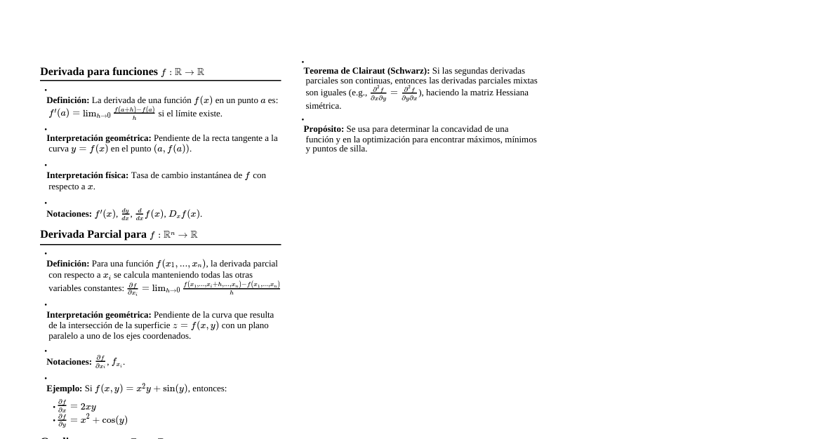 Cálculo Multivariable