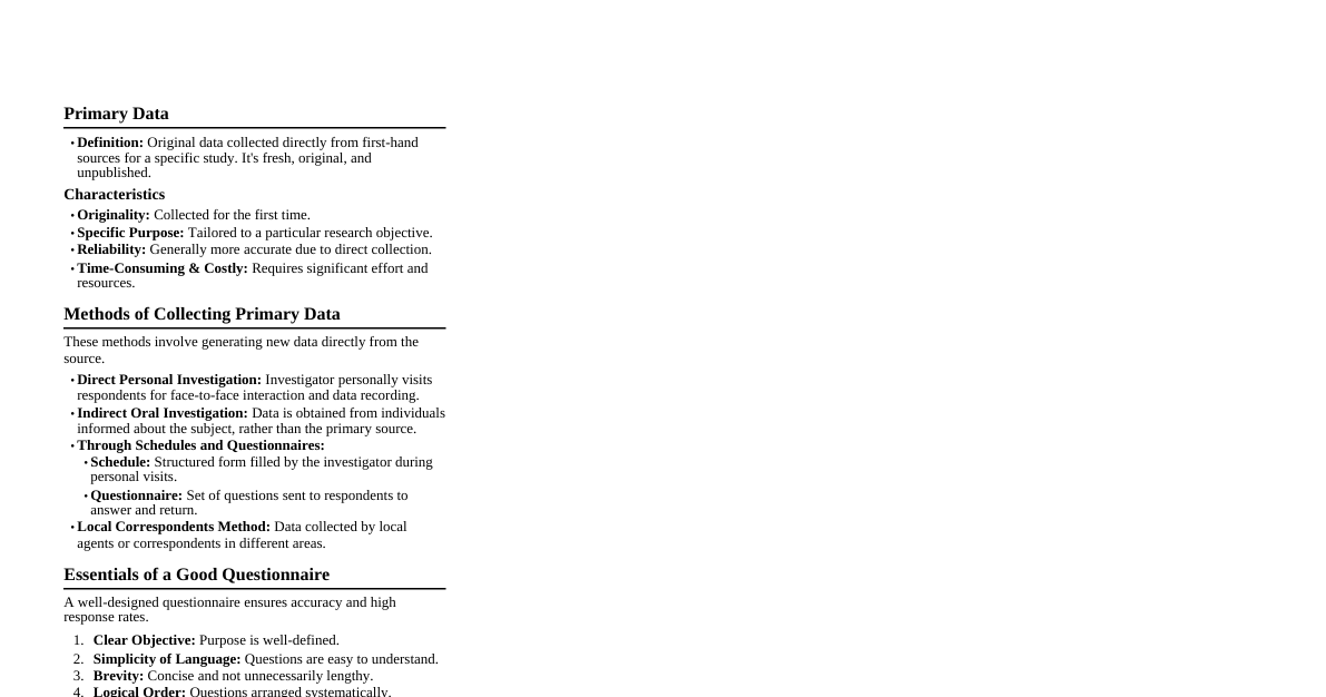 Data Collection Methods